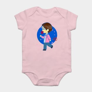 A K-Pop rose Baby Bodysuit